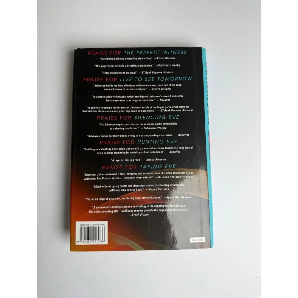 Your Next Breath Iris Johansen Hardcover Catherine Ling Thriller‎ Mystery Novel